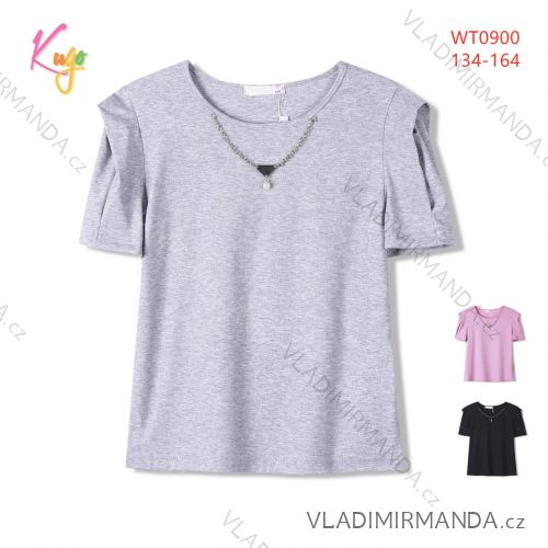 Girls' Short Sleeve T-Shirt (134-164) KUGO FL1209