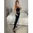 Women's long leather pants (S/M ONE SIZE) ITALIAN FASHION IMPLI2312199 -   modrá petrolejová -   S / M