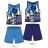 Set of summer shorts and sleeveless t-shirt sonic for children and teenagers (98-128) SETINO EX2112