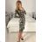 Women's Long Chiffon Short Sleeve Dress (S/M ONE SIZE) ITALIAN FASHION IMWGS231048