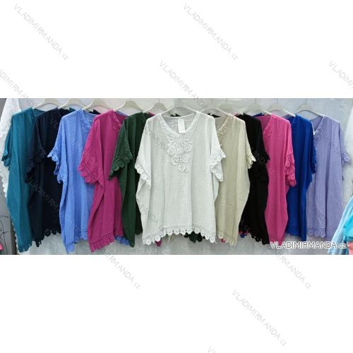 Tunic / blouse long sleeve women's oversized (3XL / 4XL ONE SIZE) ITALIAN FASHION IMWQ2191650