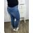 Women's long jeans (M-3XL) M.SARA MSR24M399-4 blue 2XL