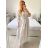 Elegant Long Sleeve Dress Women (S / M.ONE SIZE) ITALIAN FASHION IMM211302