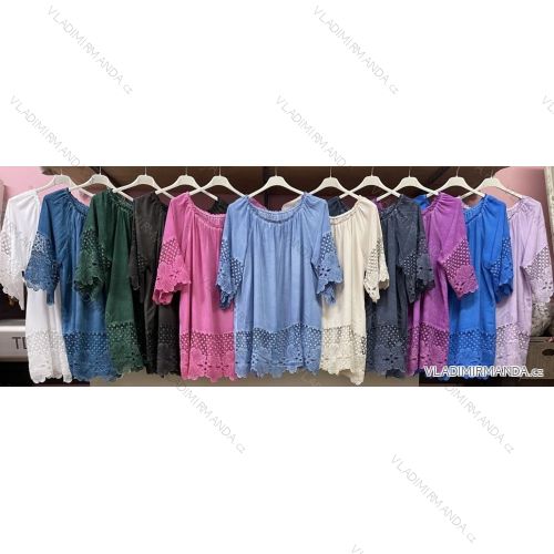 Tunic / blouse long sleeve women's oversized (3XL / 4XL ONE SIZE) ITALIAN FASHION IMWQ2191650