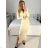 Women's Elegant Long Sleeve Dress (S/M ONE SIZE) ITALIAN FASHION IMM23M6062