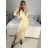 Women's Elegant Long Sleeve Dress (S/M ONE SIZE) ITALIAN FASHION IMM23M6062 -   beige -   S / M