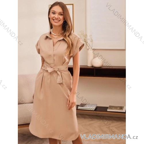 Women's Long Sleeve Hoodie Dress (S / M ONE SIZE) ITALIAN FASHION IMWA216095