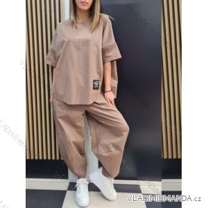 Women's Long Sleeve Hoodie Dress (S / M ONE SIZE) ITALIAN FASHION IMWA216095