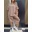 Women's Long Sleeve Hoodie Dress (S / M ONE SIZE) ITALIAN FASHION IMWA216095