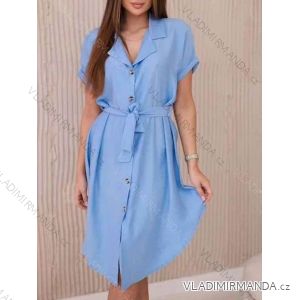 Women's Long Sleeve Hoodie Dress (S / M ONE SIZE) ITALIAN FASHION IMWA216095