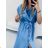 Women's Long Sleeve Hoodie Dress (S / M ONE SIZE) ITALIAN FASHION IMWA216095