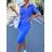 Women's Long Sleeve Hoodie Dress (S / M ONE SIZE) ITALIAN FASHION IMWA216095