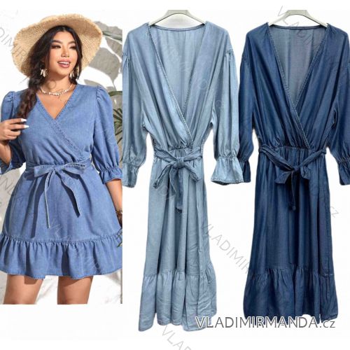 Women's Long Chiffon Short Sleeve Dress (S/M ONE SIZE) ITALIAN FASHION IMWGS231048