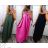 Women's Long Chiffon Short Sleeve Dress (S/M ONE SIZE) ITALIAN FASHION IMWGS231048