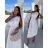 Women's Long Sleeve Hoodie Dress (S / M ONE SIZE) ITALIAN FASHION IMWA216095