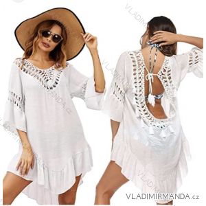 Women's Long Sleeve Hoodie Dress (S / M ONE SIZE) ITALIAN FASHION IMWA216095