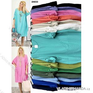 Women's Long Chiffon Short Sleeve Dress (S/M ONE SIZE) ITALIAN FASHION IMWGS231048