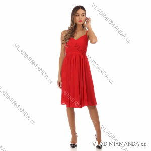 Women's Elegant Strapless Party Dress (SL) FRENCH FASHION FMPEL23MATHIE