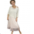 Long Dress With Sweater Women Plus Size (50-58) ITALIAN FASHION IMWEC24027 -   white -   46/48