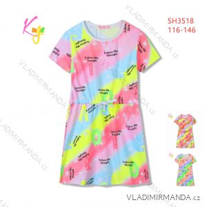 Short Sleeve Dress with Sequins Children Teen Girls (116-146) KUGO BS3279