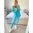 Women's Elegant Long Sleeve Jacket (S/M ONE SIZE) ITALIAN FASHION IMPLI228760 -   green pea -   S / M