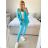Women's Elegant Long Sleeve Jacket (S/M ONE SIZE) ITALIAN FASHION IMPLI228760 -   green pea -   S / M