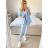 Women's Elegant Long Sleeve Jacket (S/M ONE SIZE) ITALIAN FASHION IMPLI228760 -   green pea -   S / M