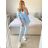 Women's Elegant Long Sleeve Jacket (S/M ONE SIZE) ITALIAN FASHION IMPLI228760 -   green pea -   S / M