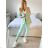 Women's Elegant Long Sleeve Jacket (S/M ONE SIZE) ITALIAN FASHION IMPLI228760 -   green pea -   S / M