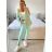 Women's Elegant Long Sleeve Jacket (S/M ONE SIZE) ITALIAN FASHION IMPLI228760 -   green pea -   S / M