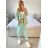 Women's Elegant Long Sleeve Jacket (S/M ONE SIZE) ITALIAN FASHION IMPLI228760 -   green pea -   S / M