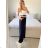 Women's Elegant Belt Long Sleeve Dress (S/M ONE SIZE) ITALIAN FASHION IMM23UN6139