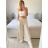 Women's Elegant Belt Long Sleeve Dress (S/M ONE SIZE) ITALIAN FASHION IMM23UN6139