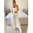 Women's Elegant Belt Long Sleeve Dress (S/M ONE SIZE) ITALIAN FASHION IMM23UN6139