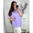 Tunic / blouse long sleeve women's oversized (3XL / 4XL ONE SIZE) ITALIAN FASHION IMWQ2191650 3xl / 4xl purple