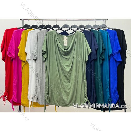 Shirt extended 3/4 long sleeve women's (L/XL/2XL ONE SIZE) ITALIAN FASHION IM423025