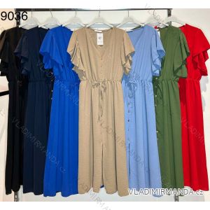 Women's Long Chiffon Short Sleeve Dress (S/M ONE SIZE) ITALIAN FASHION IMWGS231048