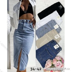 Jeans pants leatherette with zip (XXS-L) LAULIA JWA20108