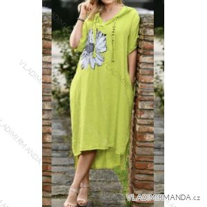 Women's Long Chiffon Short Sleeve Dress (S/M ONE SIZE) ITALIAN FASHION IMWGM23456