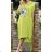 Women's Long Chiffon Short Sleeve Dress (S/M ONE SIZE) ITALIAN FASHION IMWGM23456