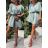 Women's Knitted Sweater Dress Set (S/M ONE SIZE) ITALIAN FASHION IMWE223972