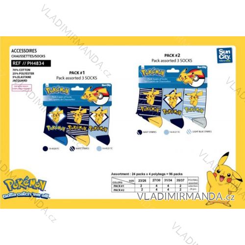 Socks Pokemon Children Boys (59x39x25) SUN CITY PH4834