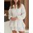 Women's Long Chiffon Short Sleeve Dress (S/M ONE SIZE) ITALIAN FASHION IMWGM23456