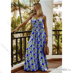 Women's long summer dress with straps (S/M ONE SIZE) ITALIAN FASHION IMD23264