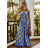 Women's long summer dress with straps (S/M ONE SIZE) ITALIAN FASHION IMD23264