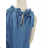 Women's Sleeveless Summer Denim Dress (S/M ONE SIZE) ITALIAN FASHION IMM24M5123