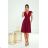 Women's Long Elegant Dress with Wide Straps (SL) FRENCH FASHION FMPEL23VELVET wine 48