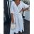 Women's Long Chiffon Short Sleeve Dress (S/M ONE SIZE) ITALIAN FASHION IMWGS231048