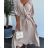 Women's Long Chiffon Short Sleeve Dress (S/M ONE SIZE) ITALIAN FASHION IMWGS231048