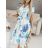 Women's Long Chiffon Short Sleeve Dress (S/M ONE SIZE) ITALIAN FASHION IMWGM23456